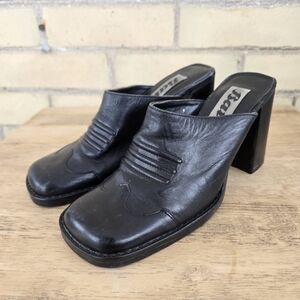 Vintage Heeled Mules